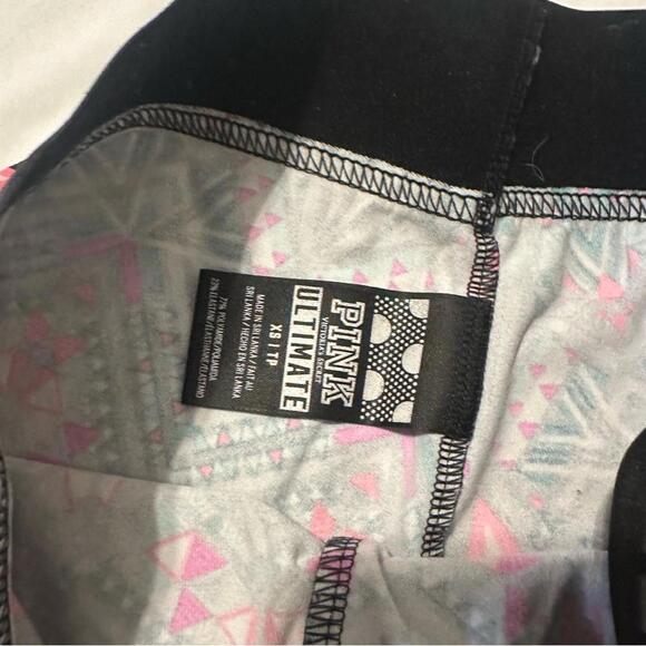 Y2K PINK YOGA SHORTIE SHORTS - Picture 2 of 3